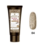 PolyGel UV /LED pentru unghii false FSM Jelly Glitter Powder Gel 30 ML G04 Argintiu Gold Metalizat PolyGel UV /LED pentru unghii false FSM Jelly Glitter Powder Gel 30 ML G04 Argintiu Gold Metalizat